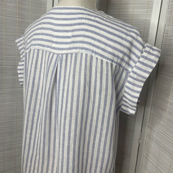 Rails Nala Iris Blue and White Striped Shirt Size S - Picture 4 of 7